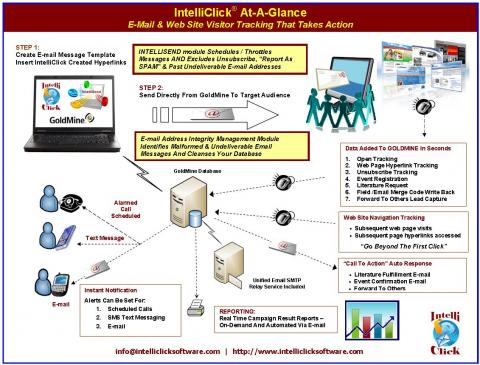 Intelliclick integrates with GoldMine to give you closed loop marketing feedback